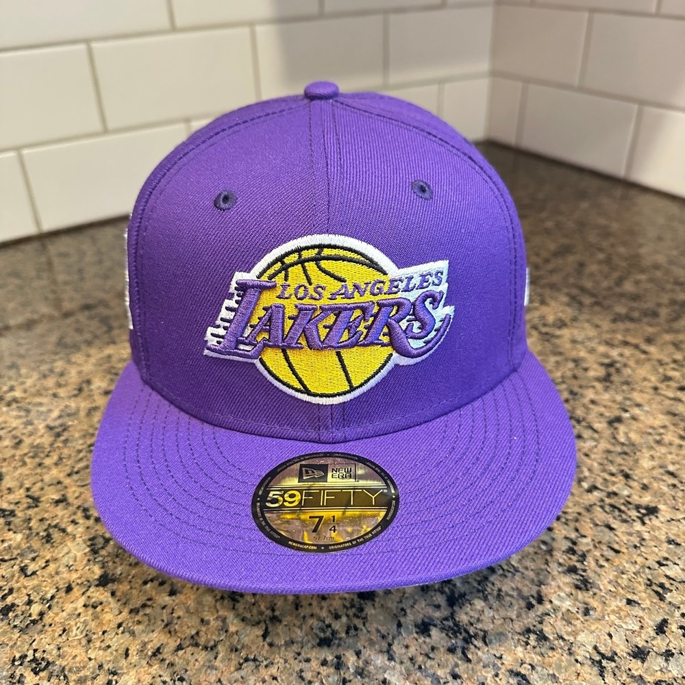 Los Angeles Lakers New Era 59FIFTY Fitted Hat 7 1/4 Purple New